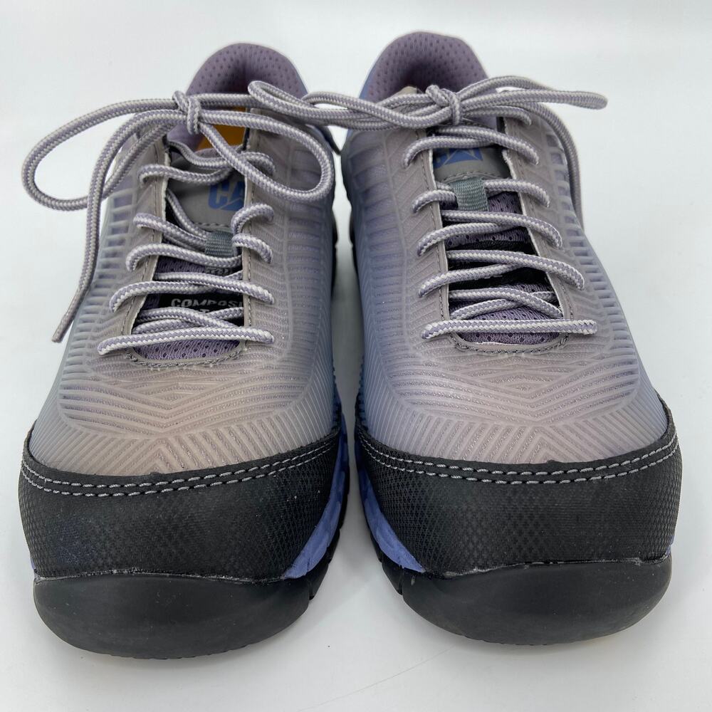 Cat Work Shoe Sneaker Size 8 Gray Array Composite… - image 4